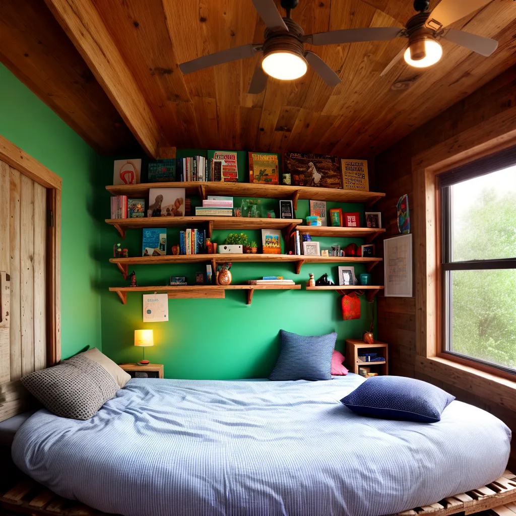 quarto acolhedor reciclado moveis criativos