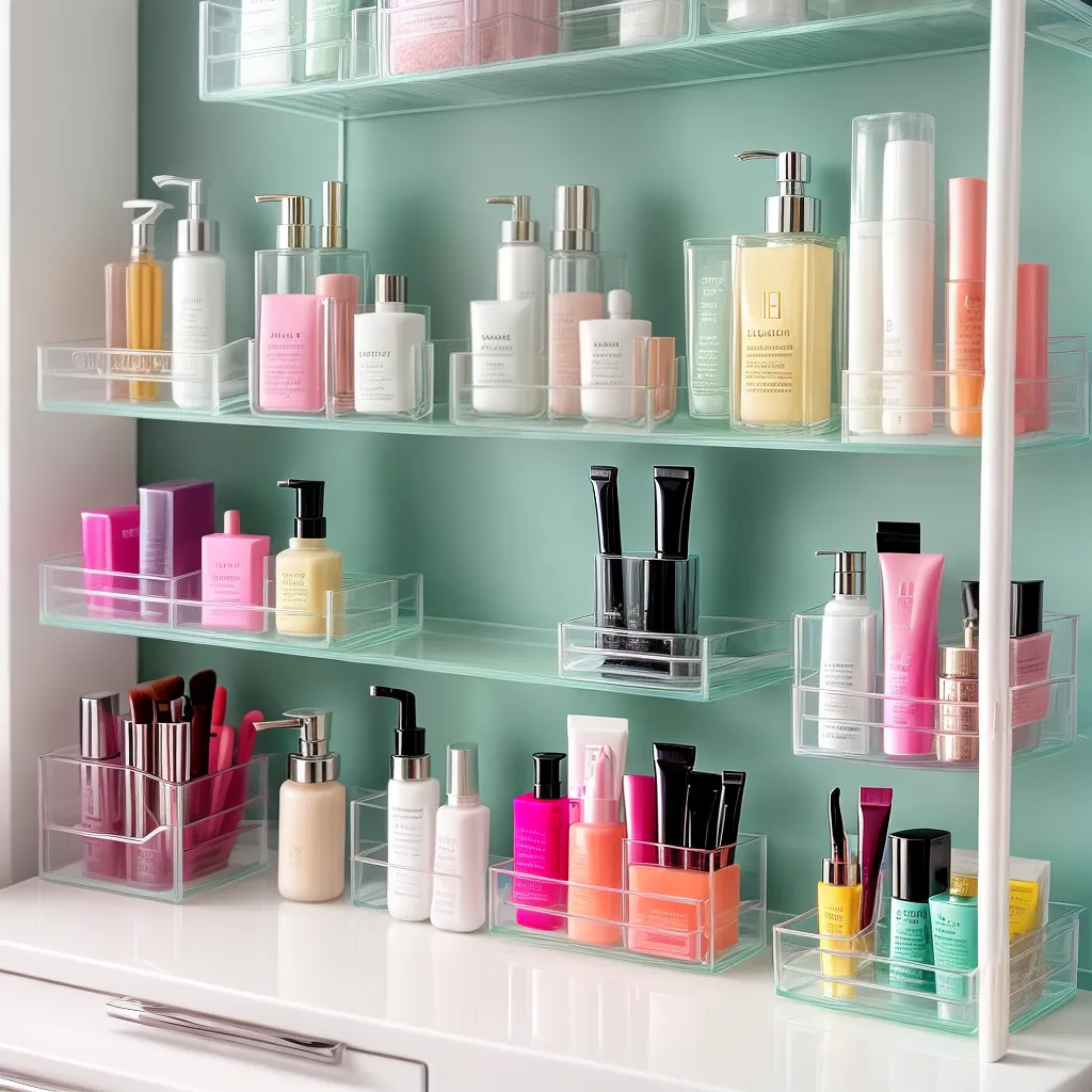 banheiro organizado produtos beleza