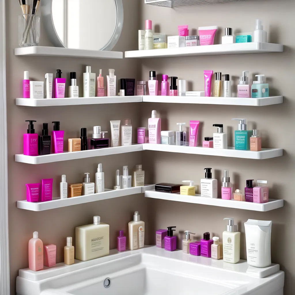 prateleira banheiro produtos beleza 4