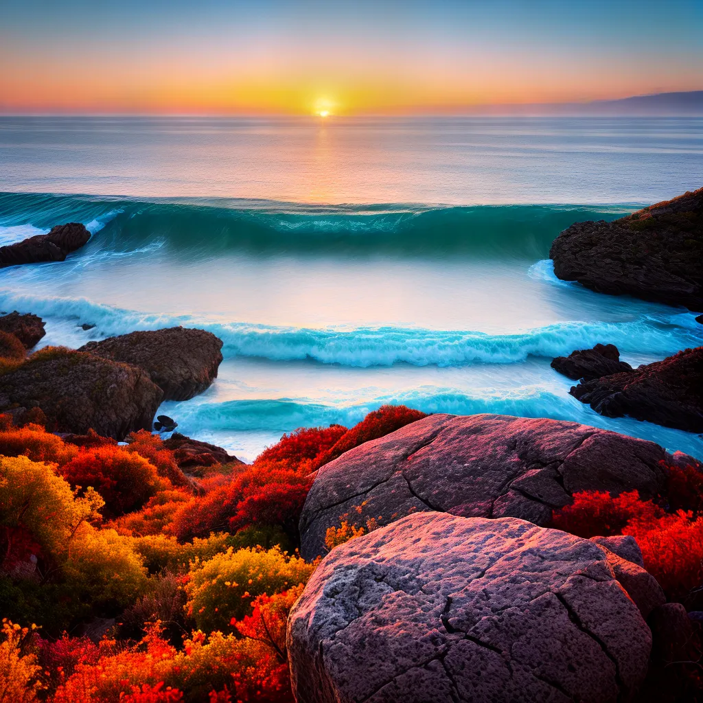 nascer do sol oceano determinacao positividade