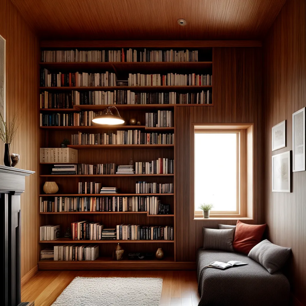 cantinho leitura livros luminaria