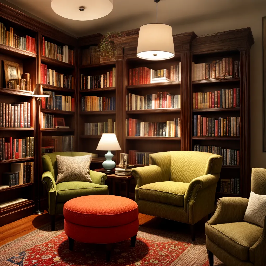 cantinho leitura livros cha aconchegante