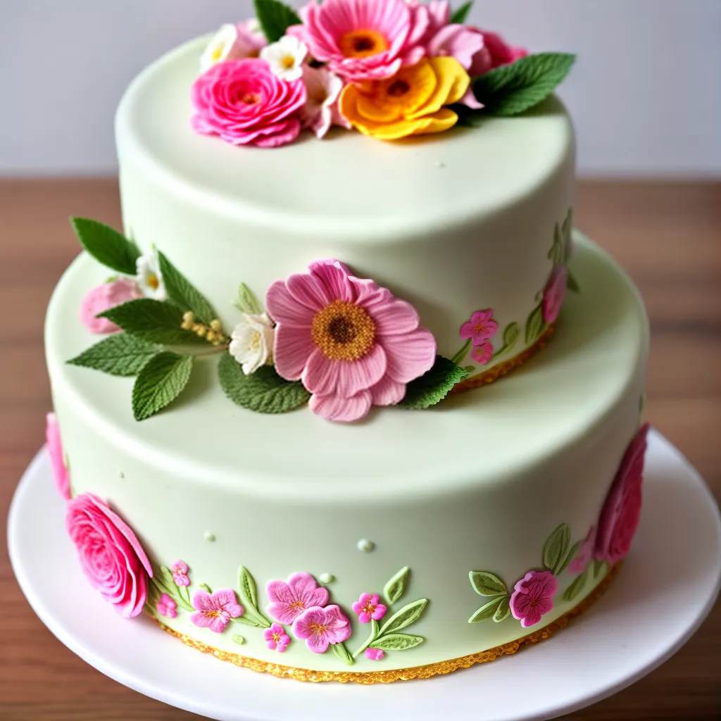 bolo cha bebe decorado pastel 1