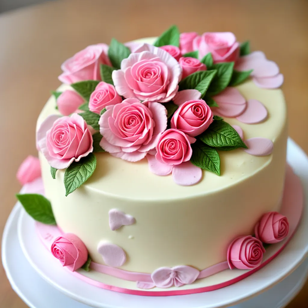 bolo cha bebe decorado floral 2