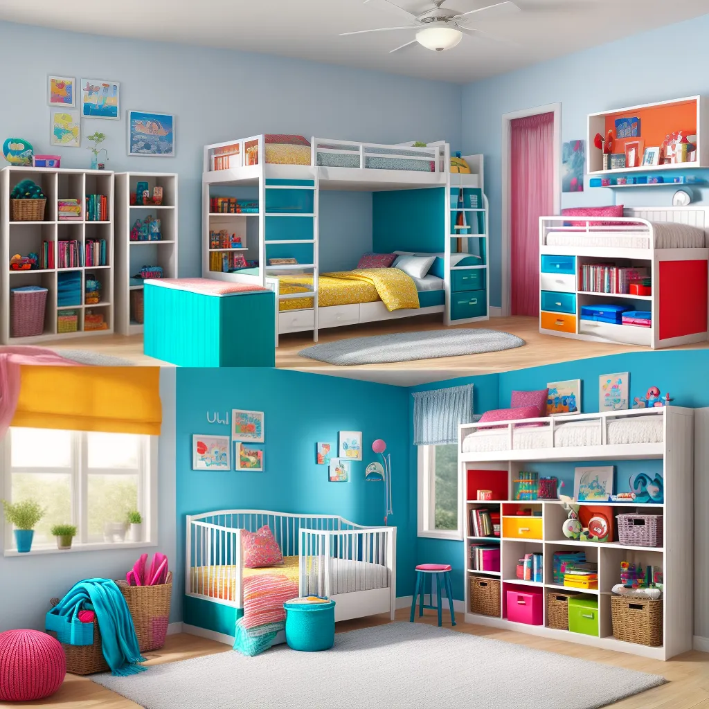 banheiro infantil colorido animais armazenamento