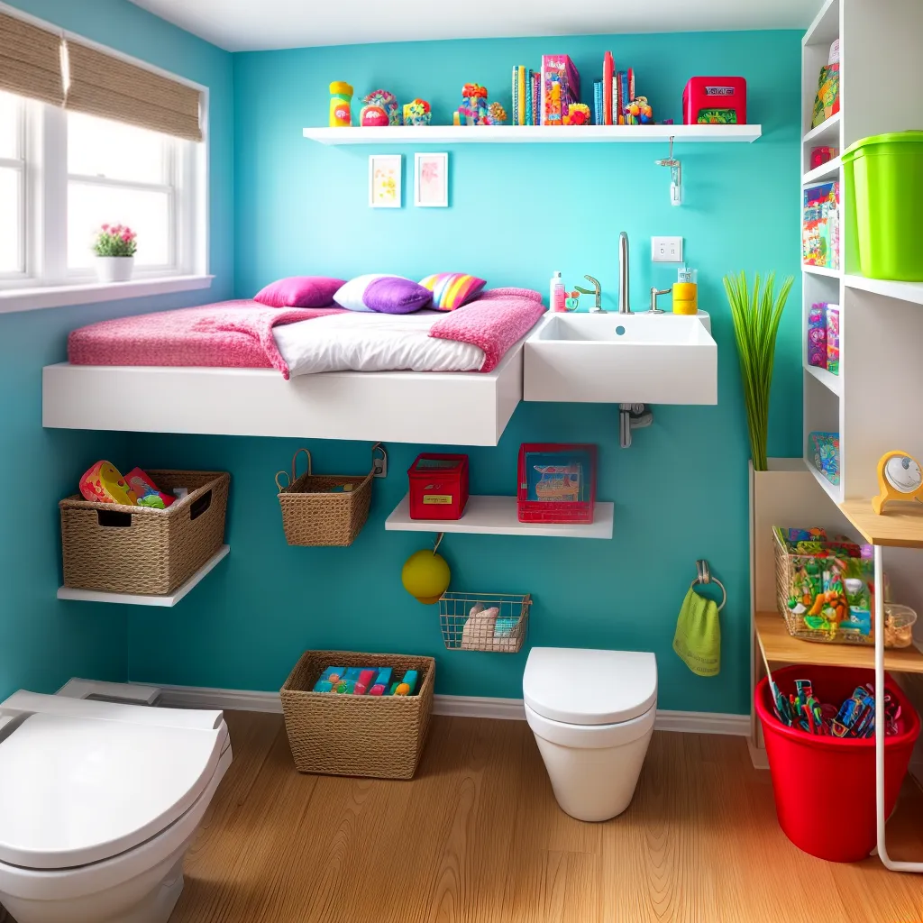 banheiro infantil colorido divertido 6