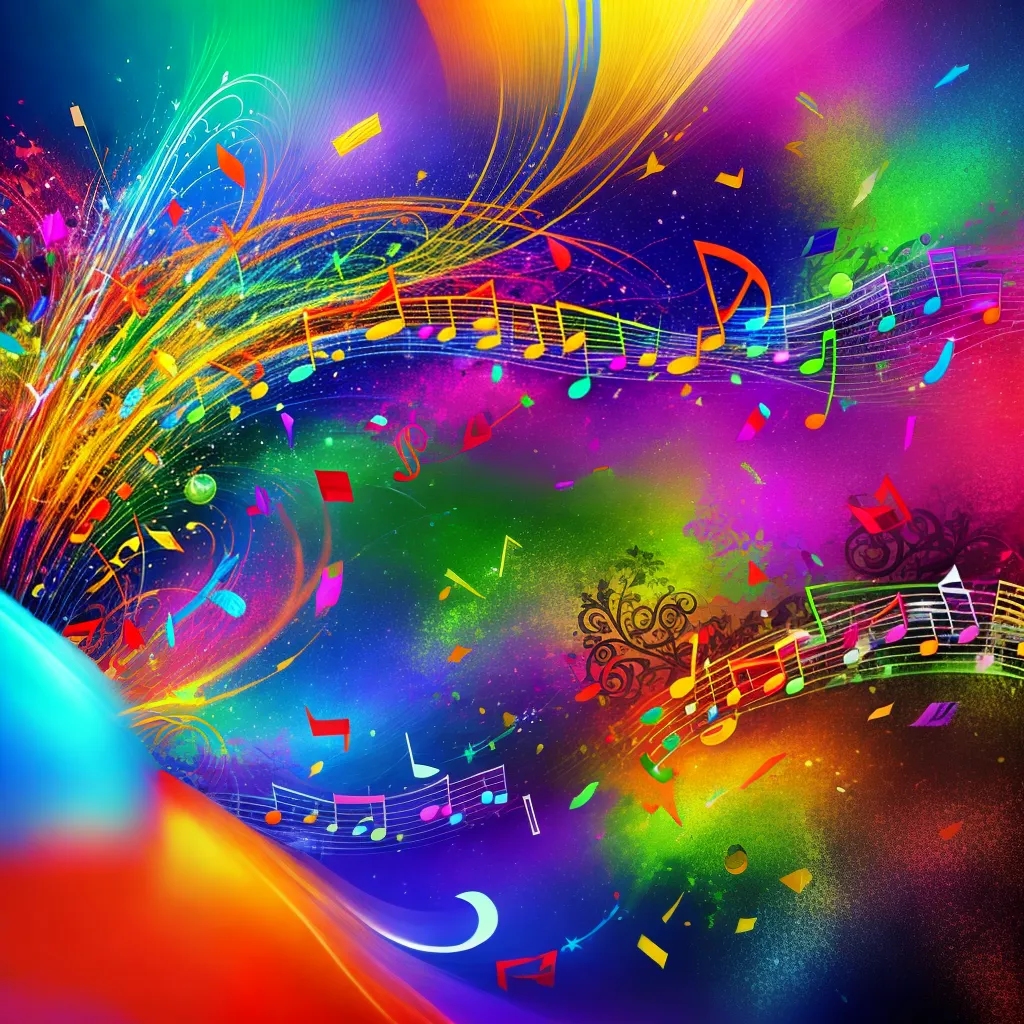 papel de parede musical instrumentos notas 1