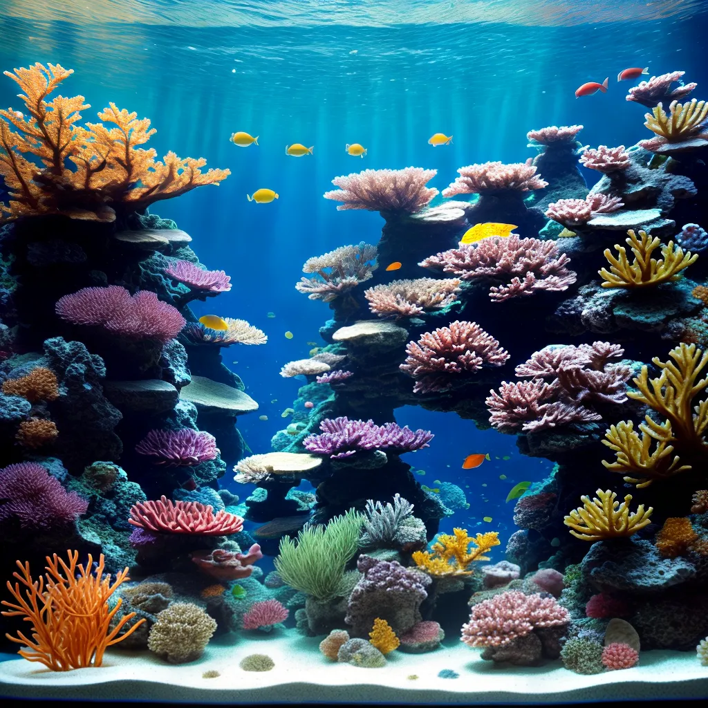 cenario subaquatico recife coral