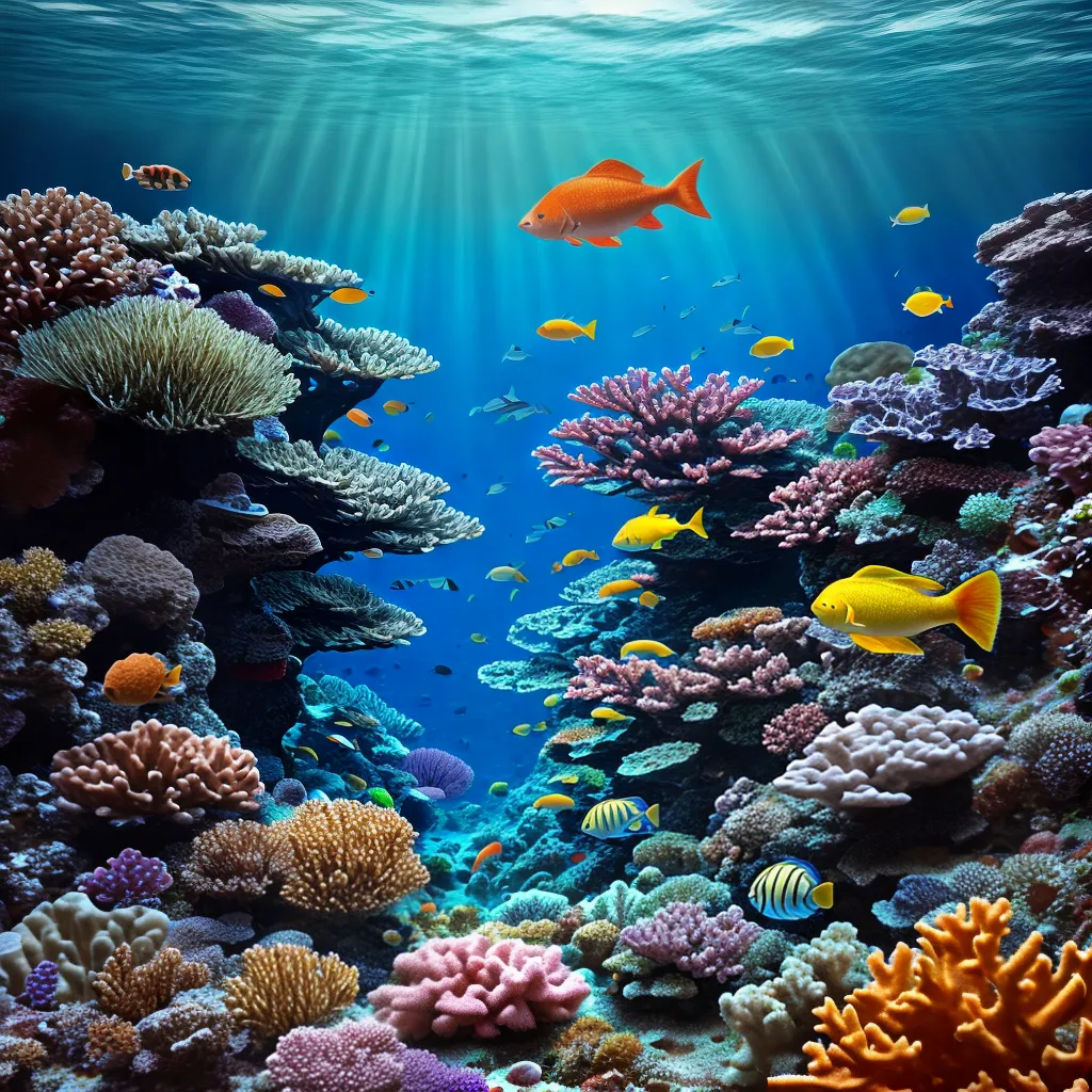 recife coral peixes aquario virtual