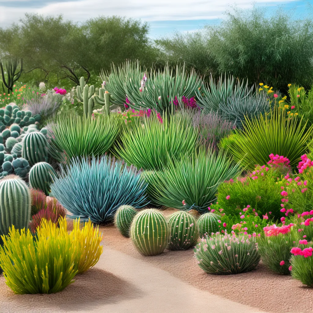 jardim cactos variedade