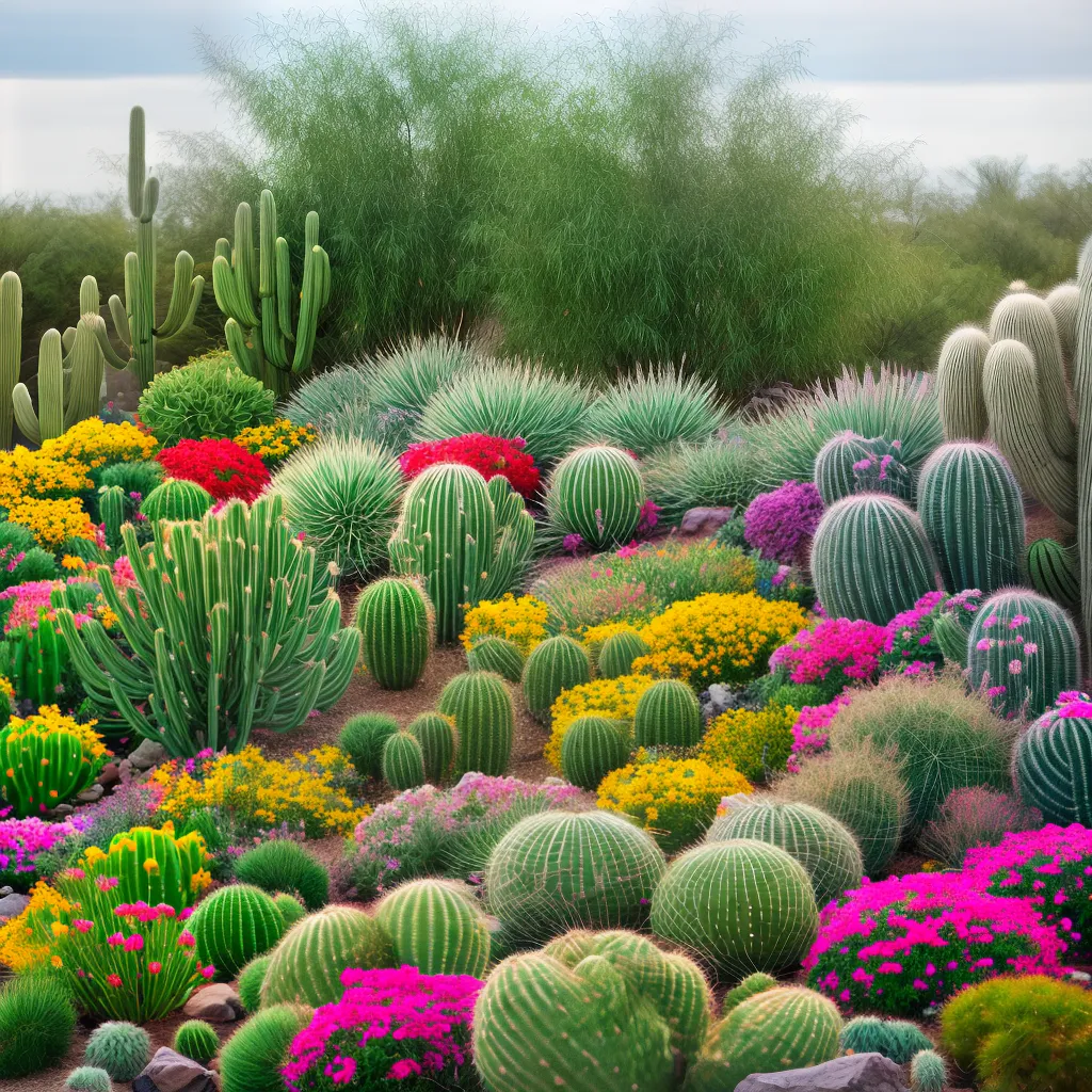 jardim cactos variedades deserto
