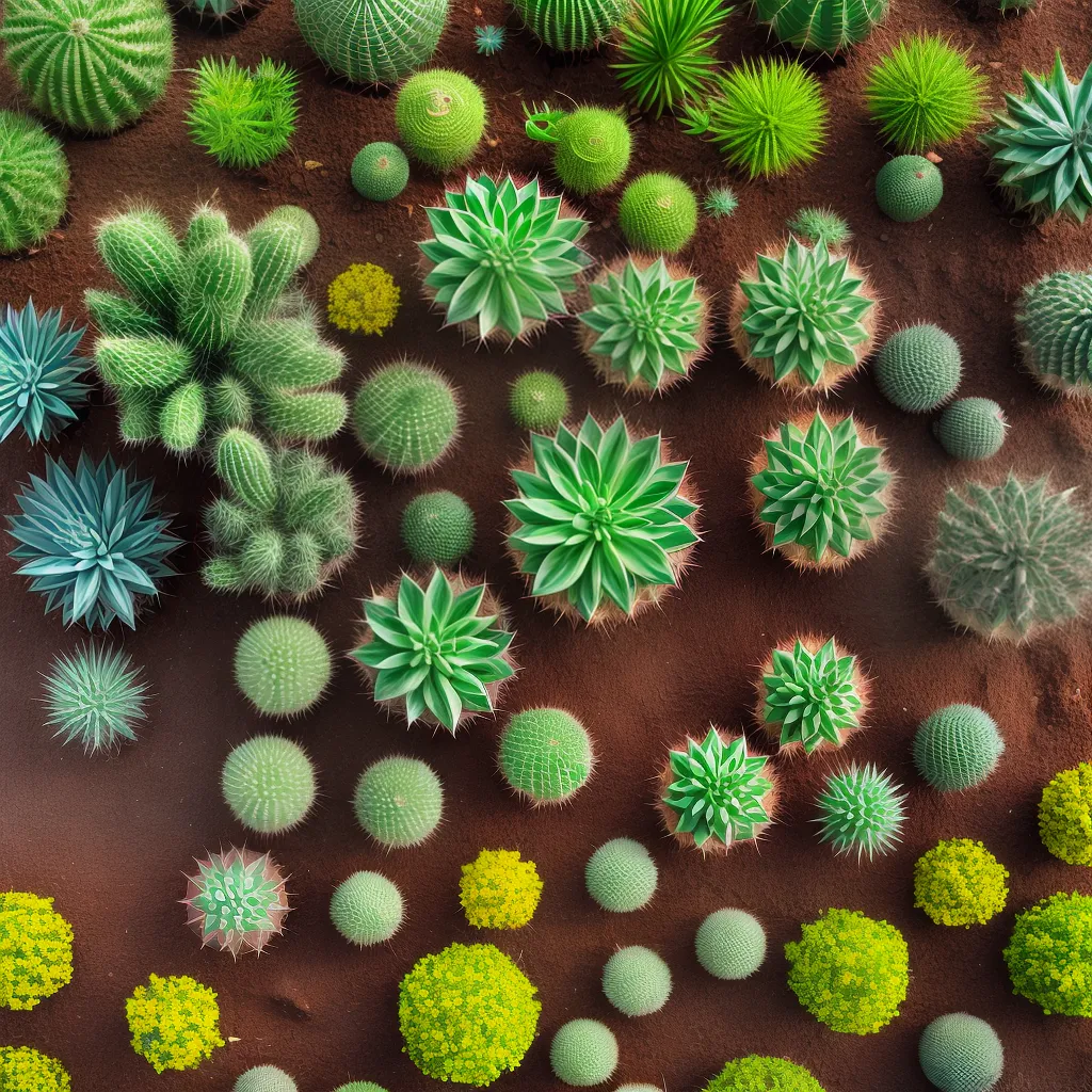 cactos diversidade ceu azul