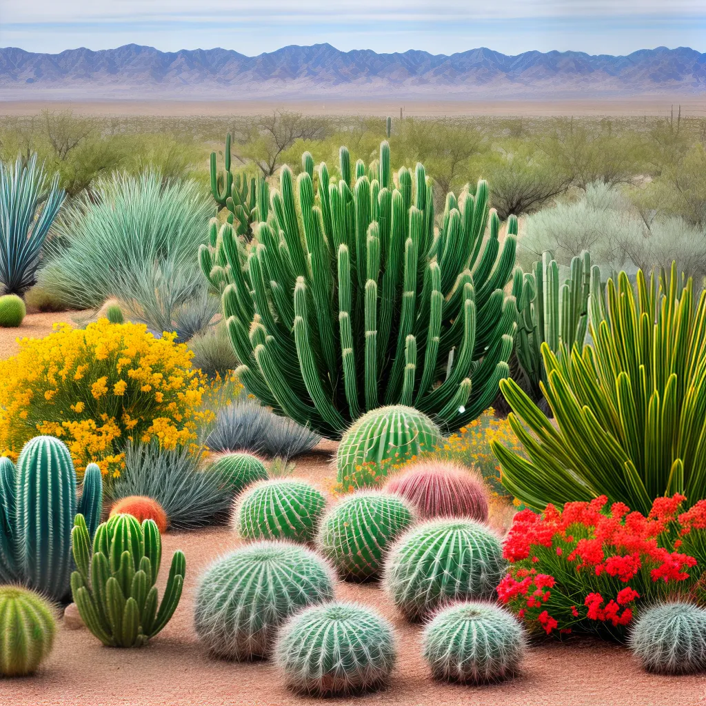 cactos diversidade deserto por do sol