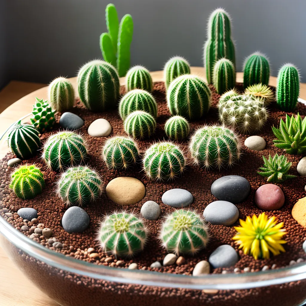 terrario cactos deserto oasis terrario cactos deserto oasis