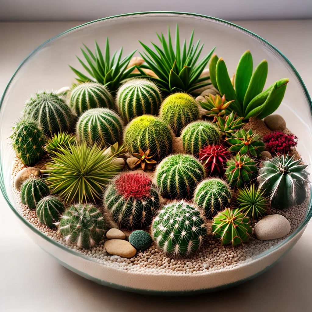 terrario cactos verde oasis miniatura terrario cactos verde oasis miniatura