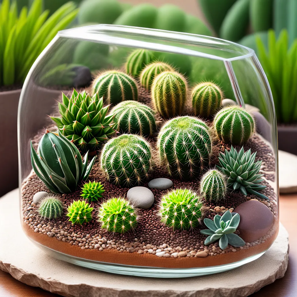 terrario cactos suculentas deserto terrario cactos suculentas deserto