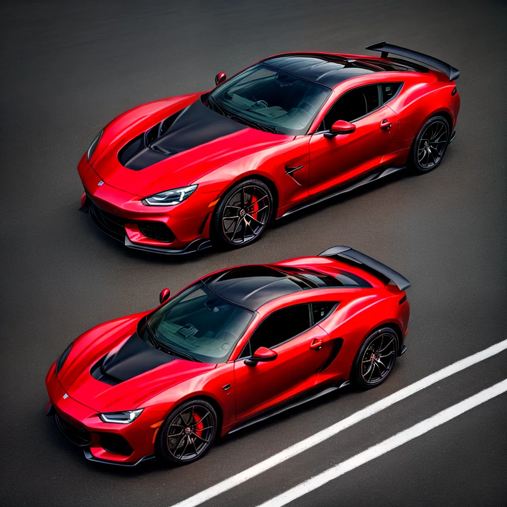 carro esportivo vermelho velocidade