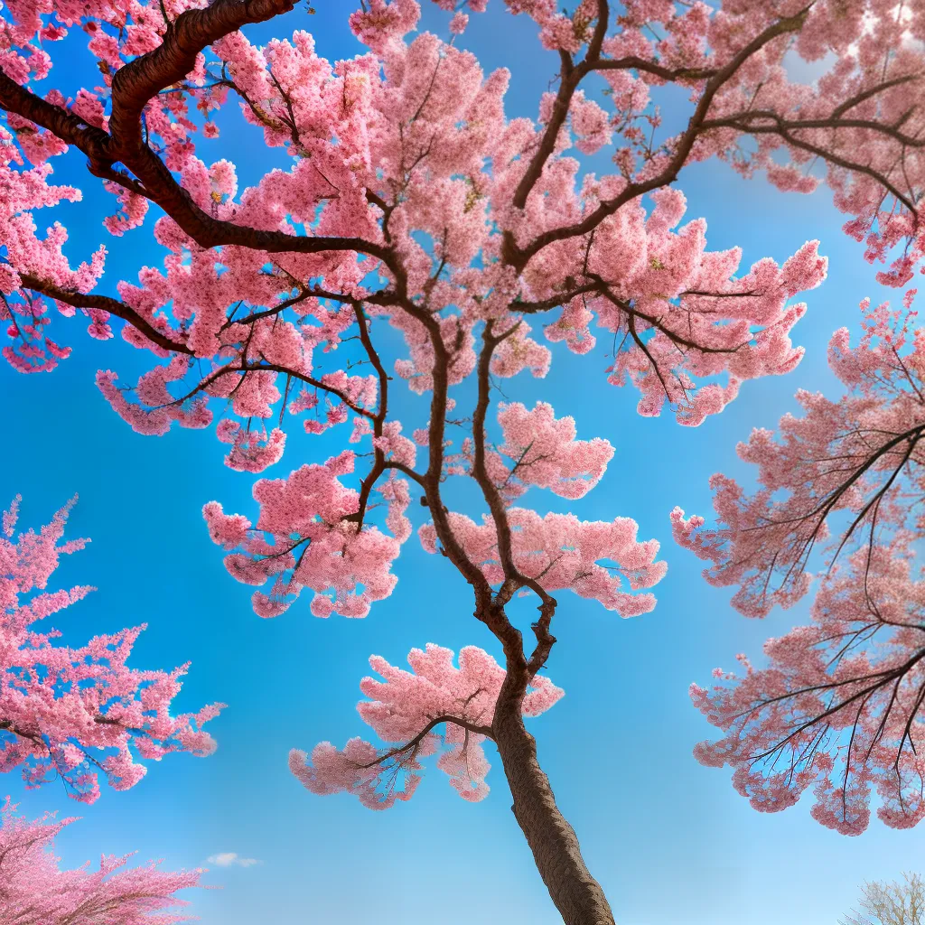 cerejeira flores primavera ceu azul