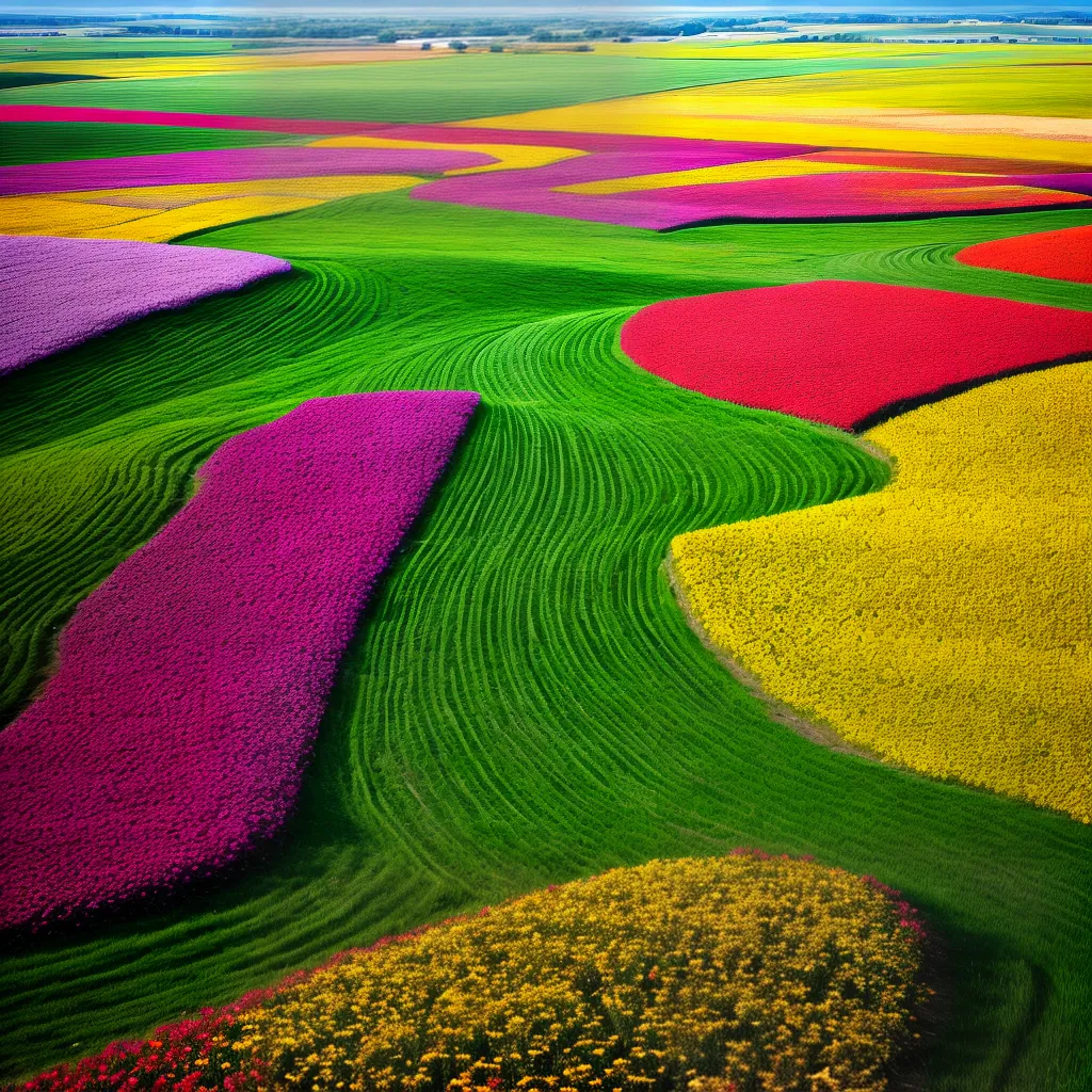 campo flores coloridas primavera 1