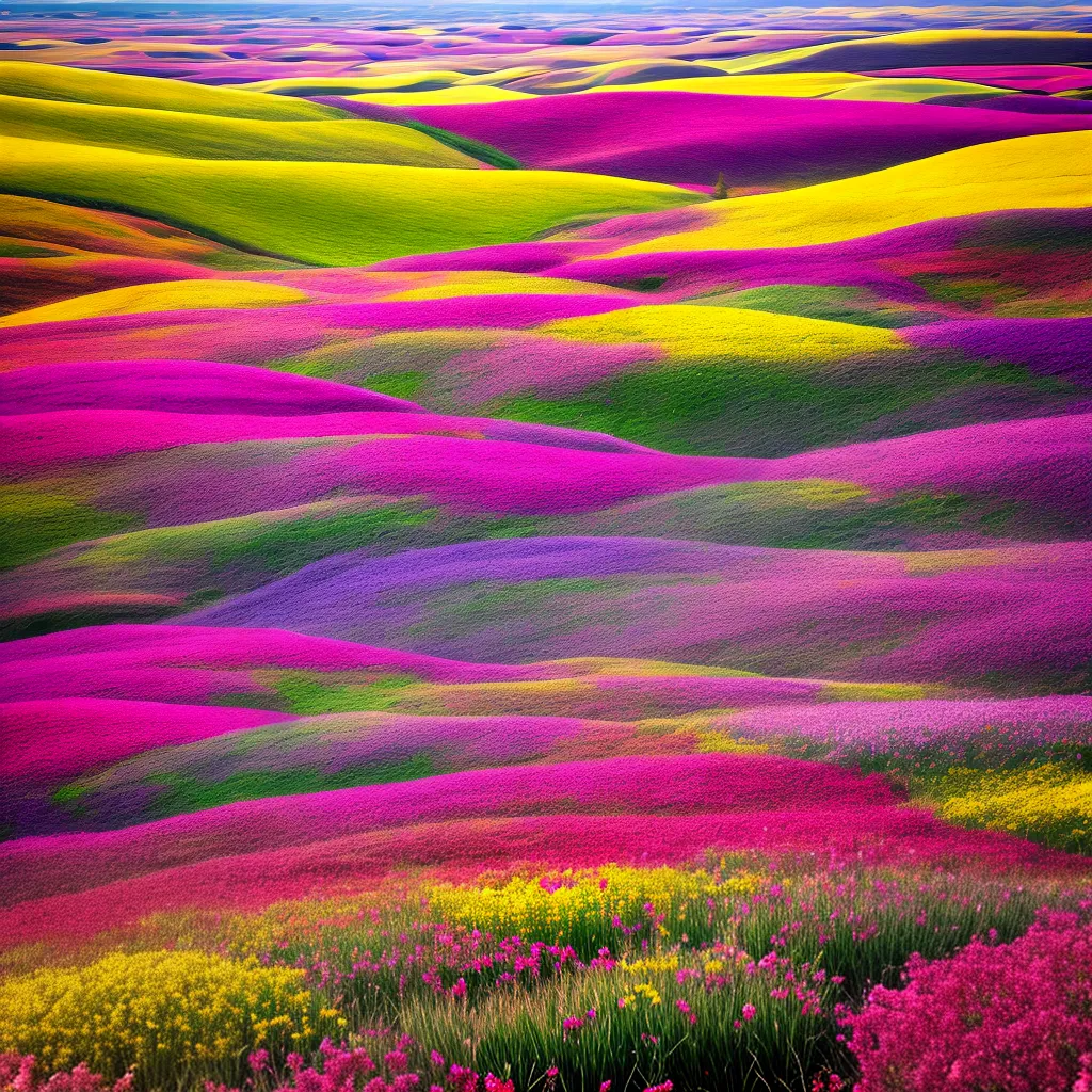 campo flores coloridas primavera 3