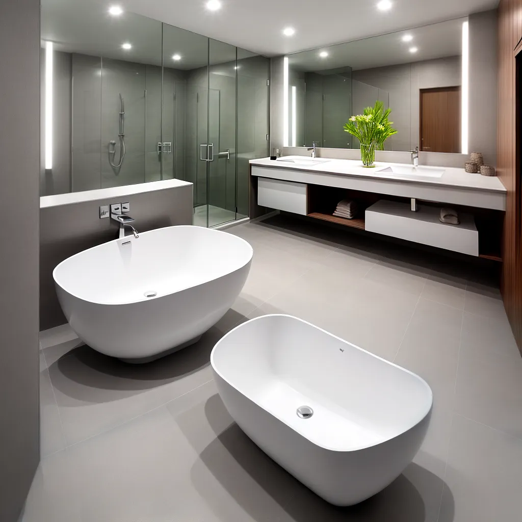 banheiro moderno pia aco inox 5