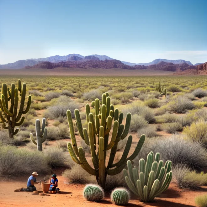 deserto cactos sol colheita moagem deserto cactos sol colheita moagem