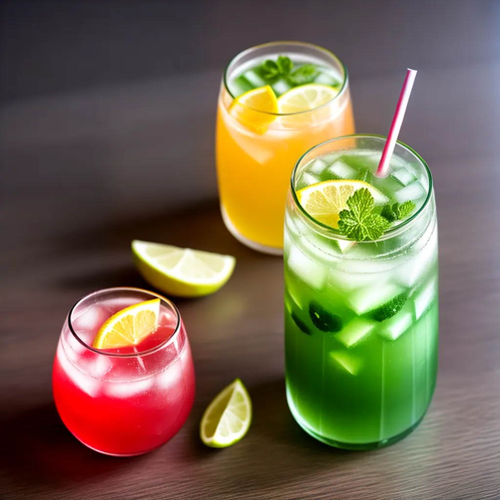cocktail refrescante cacto verde rosa