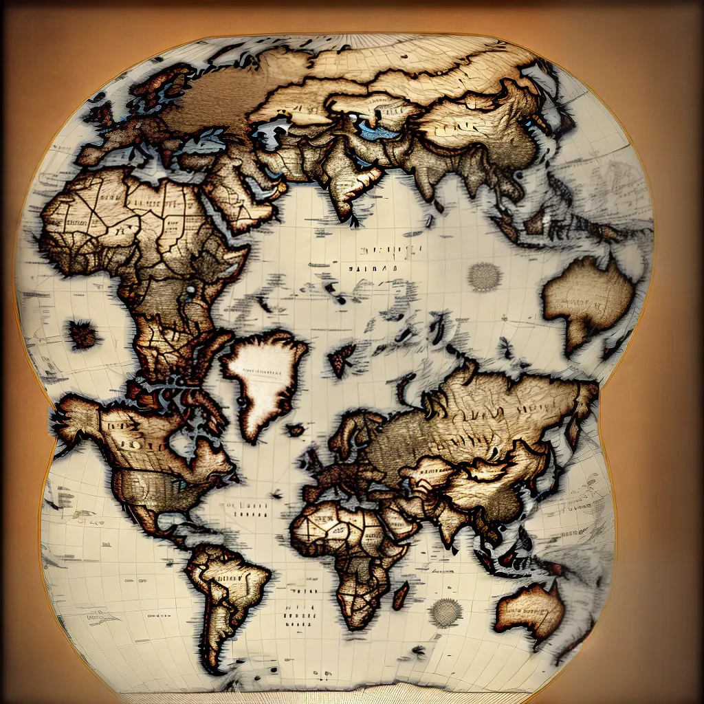 mapa mundo vintage ilustracoes notas mapa mundo vintage ilustracoes notas