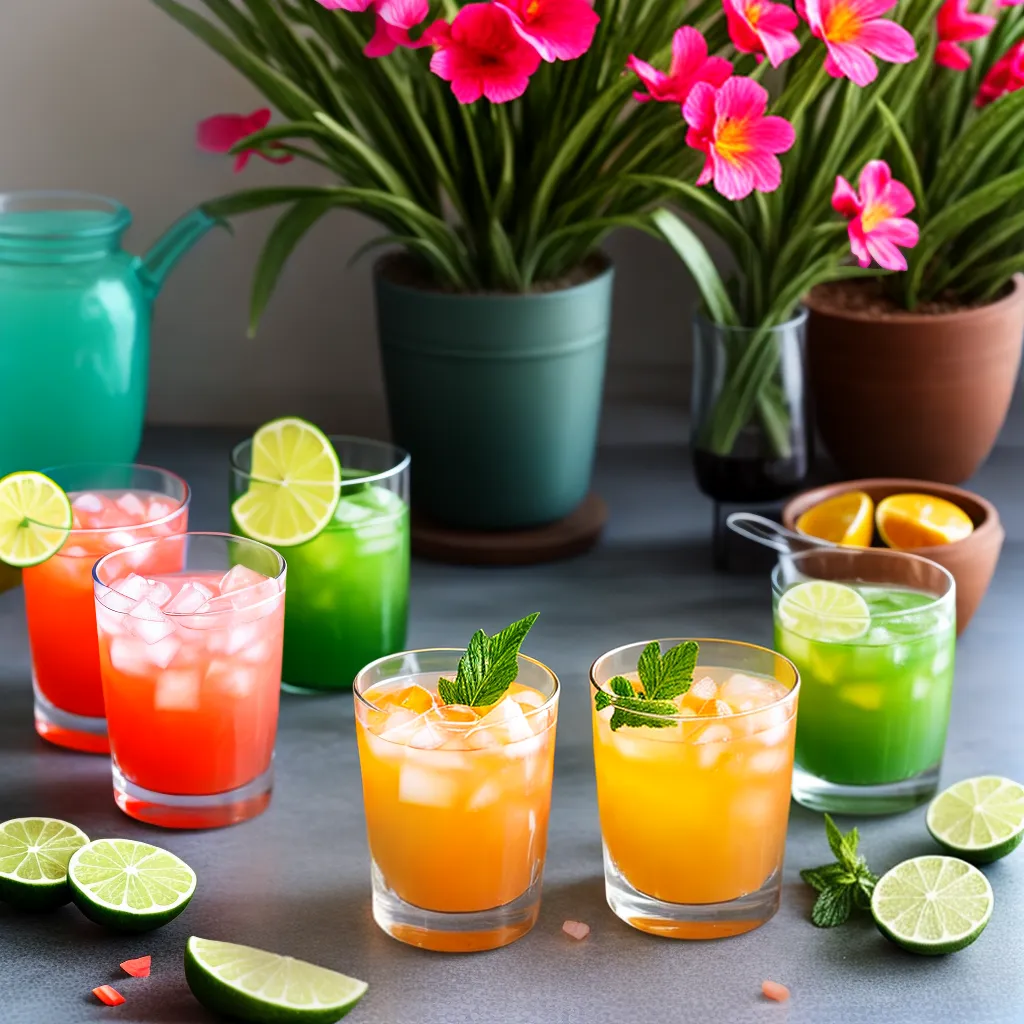 drink cacti lime mint cacti desert