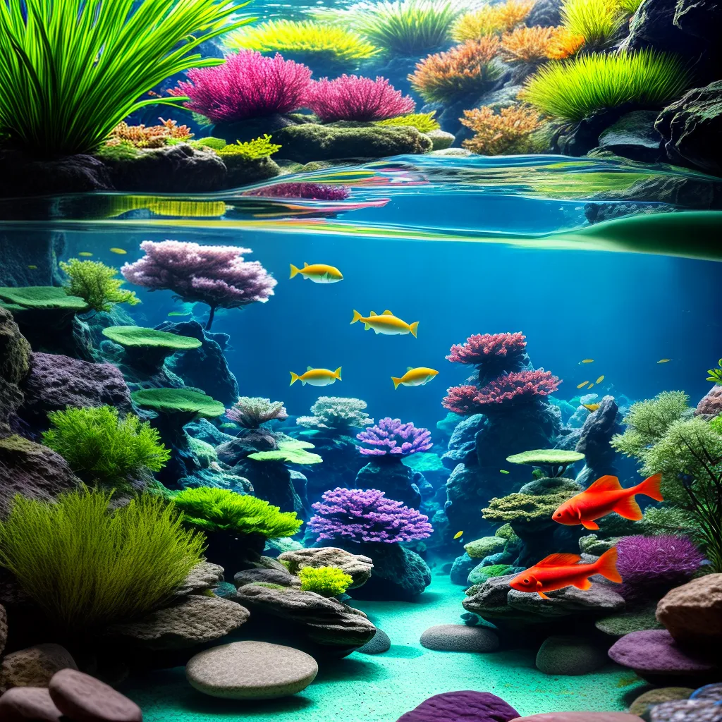 aquario peixes coloridos plantas aquaticas