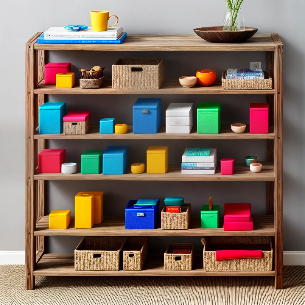 expositor madeira colorido diy