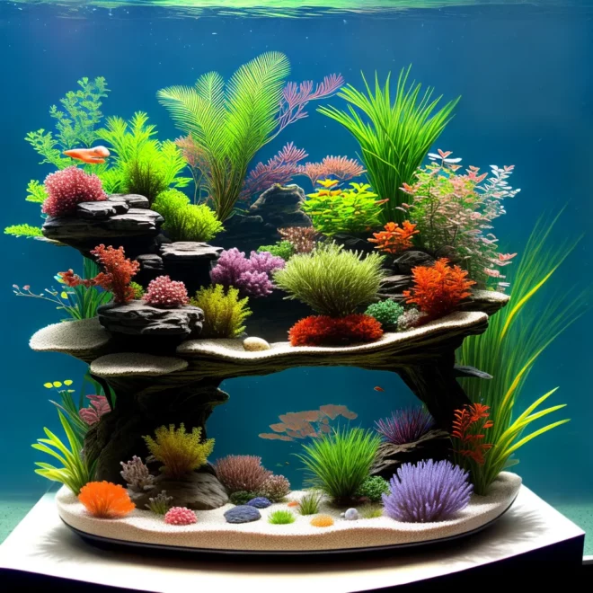 aquario miniatura plantas peixes coloridos aquario miniatura plantas peixes coloridos