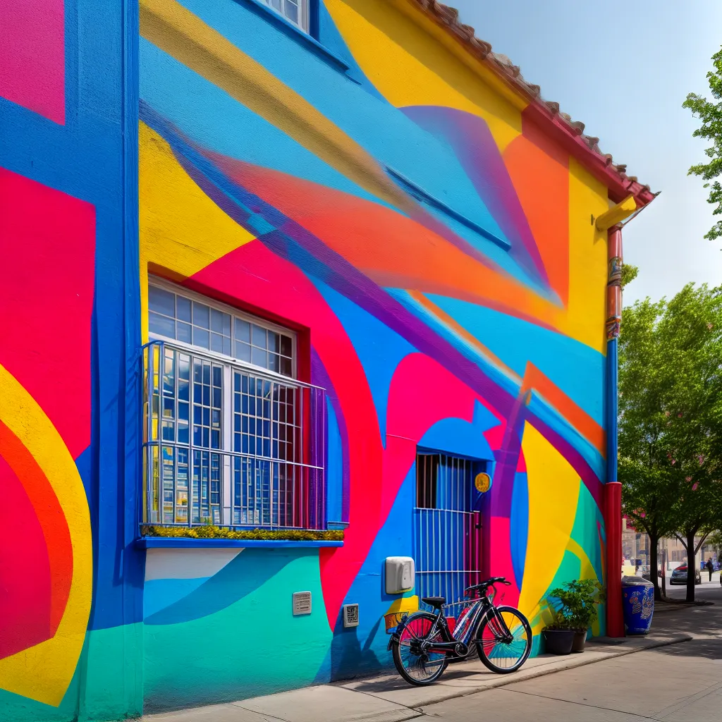 mural colorido espaco publico mural colorido espaco publico