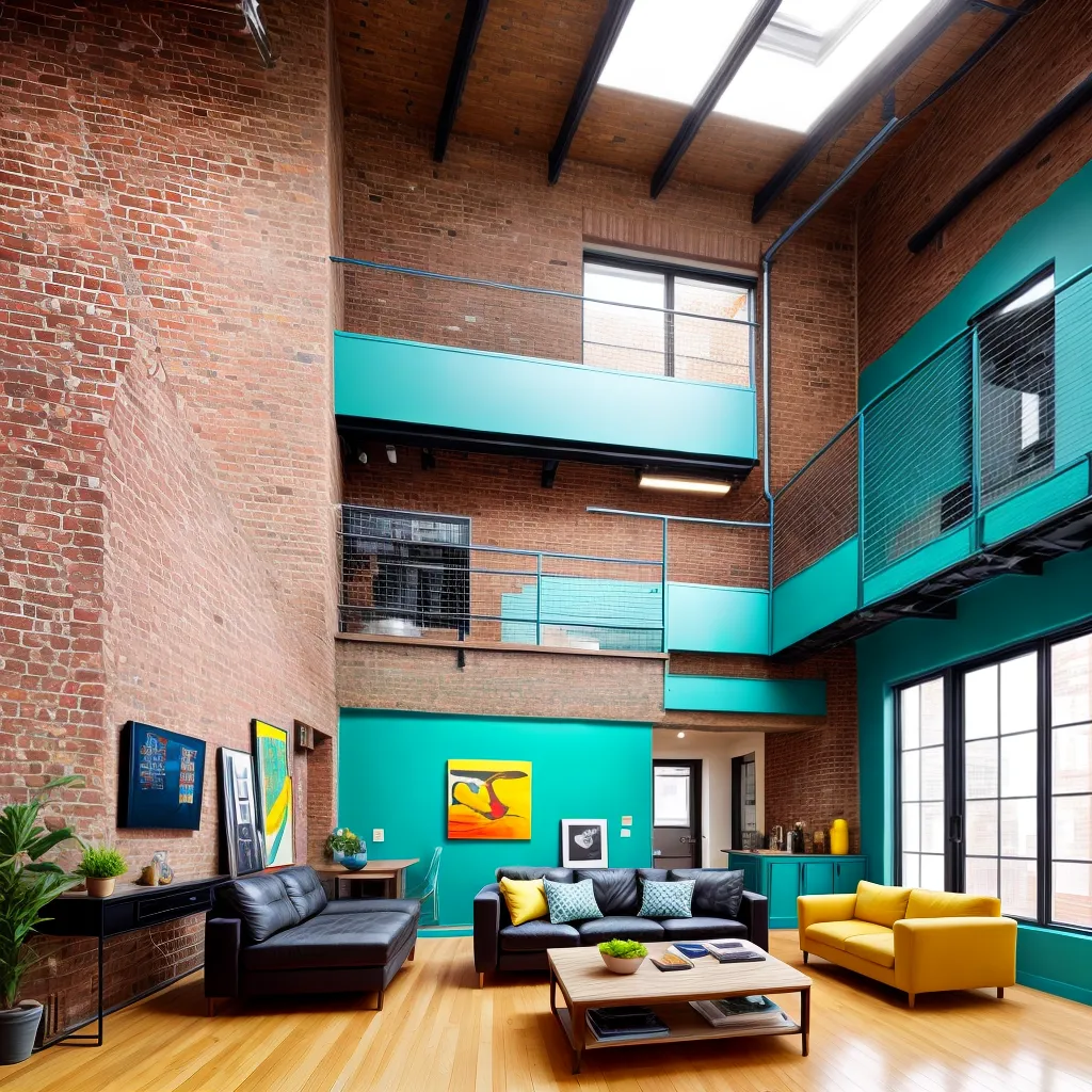 loft ecletico tijolos altos moveis coloridos loft ecletico tijolos altos moveis coloridos