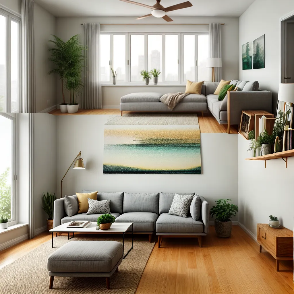 sala decorada feng shui harmonia