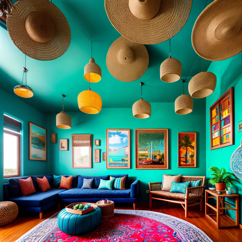 sala vibrante viagem turquesa marrakech