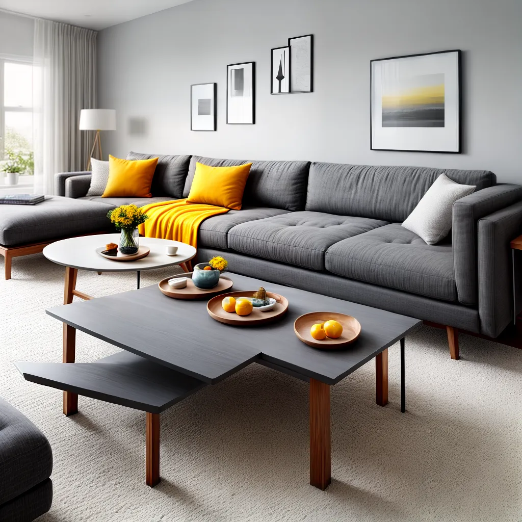 sala minimalista sofa cinza cores vibrantes sala minimalista sofa cinza cores vibrantes