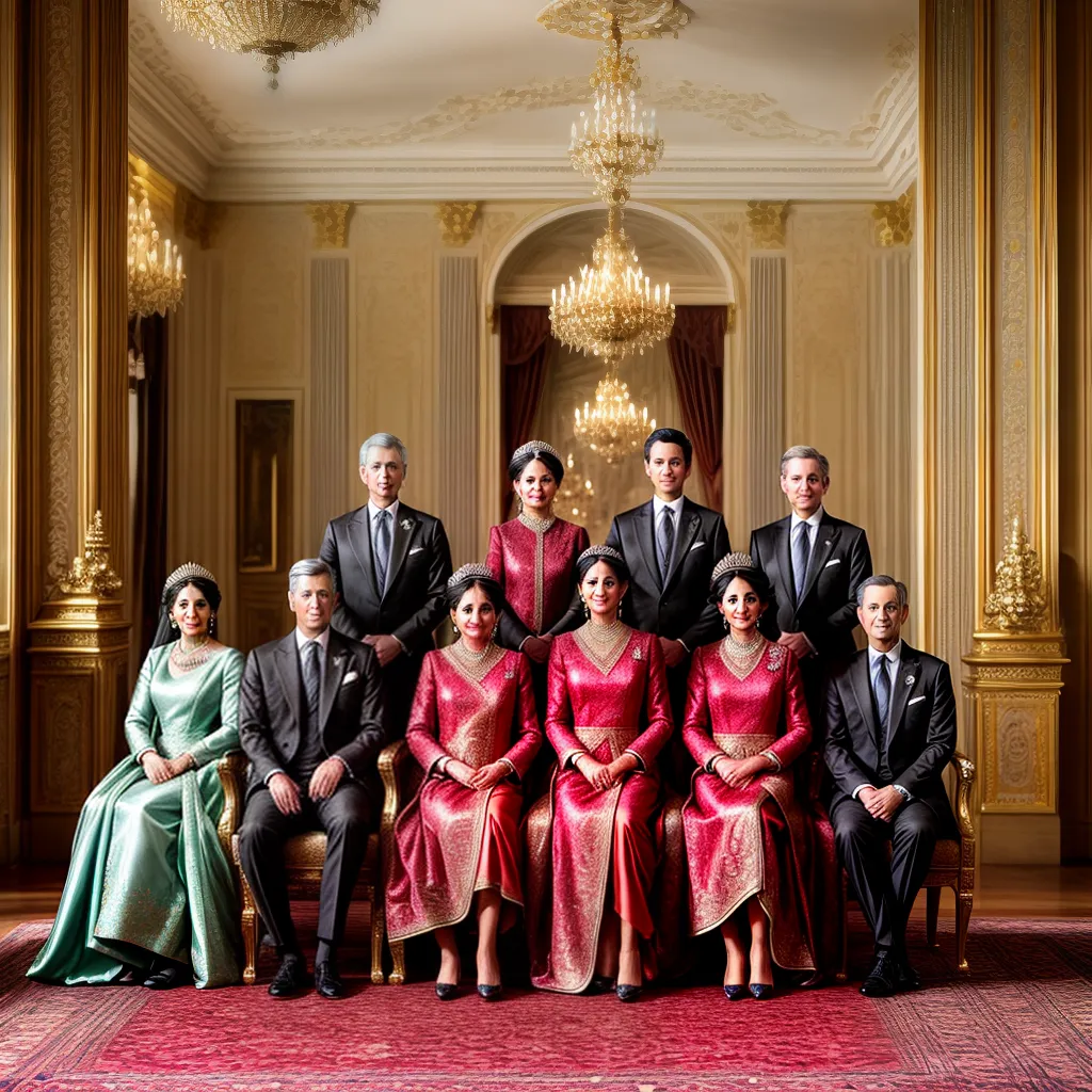 retrato familia real simbolos heraldicos retrato familia real simbolos heraldicos