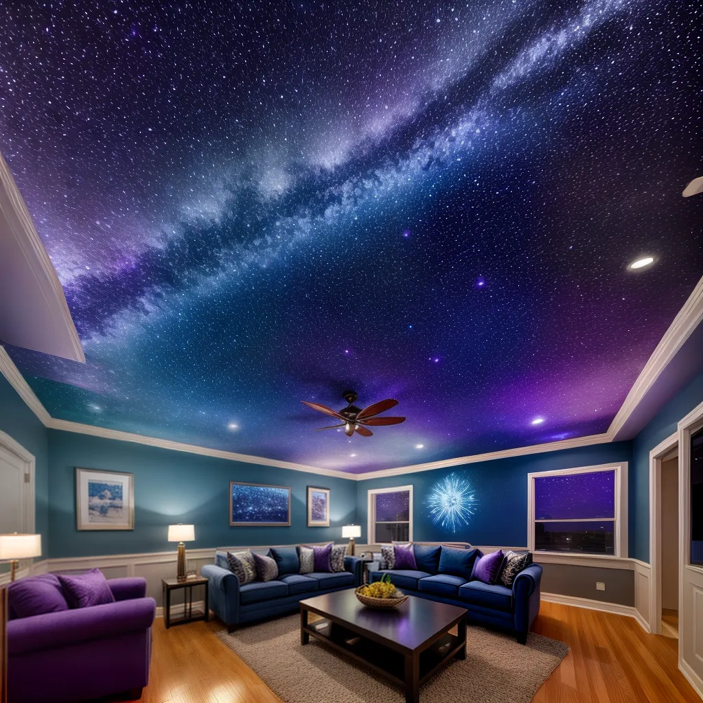 sala celestial estrelas azul sala celestial estrelas azul