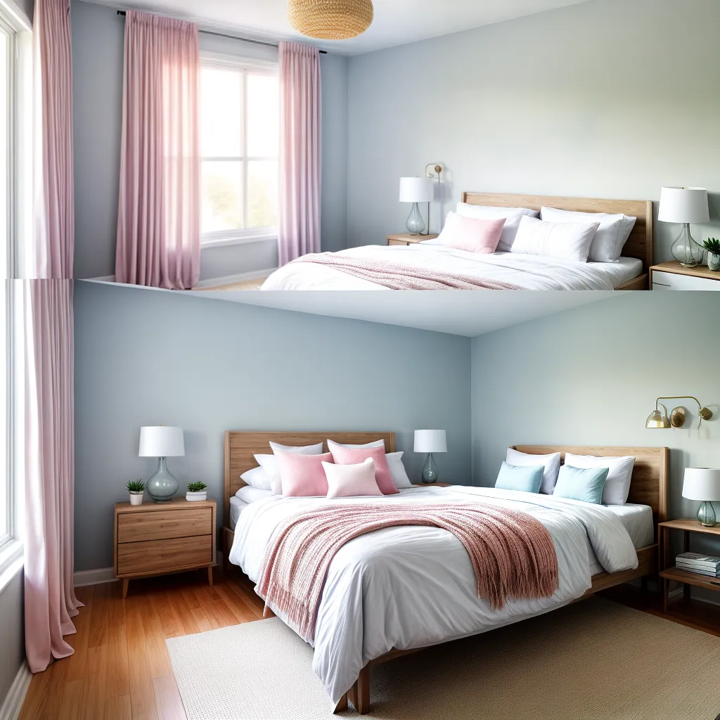 quarto sereno azul pastel
