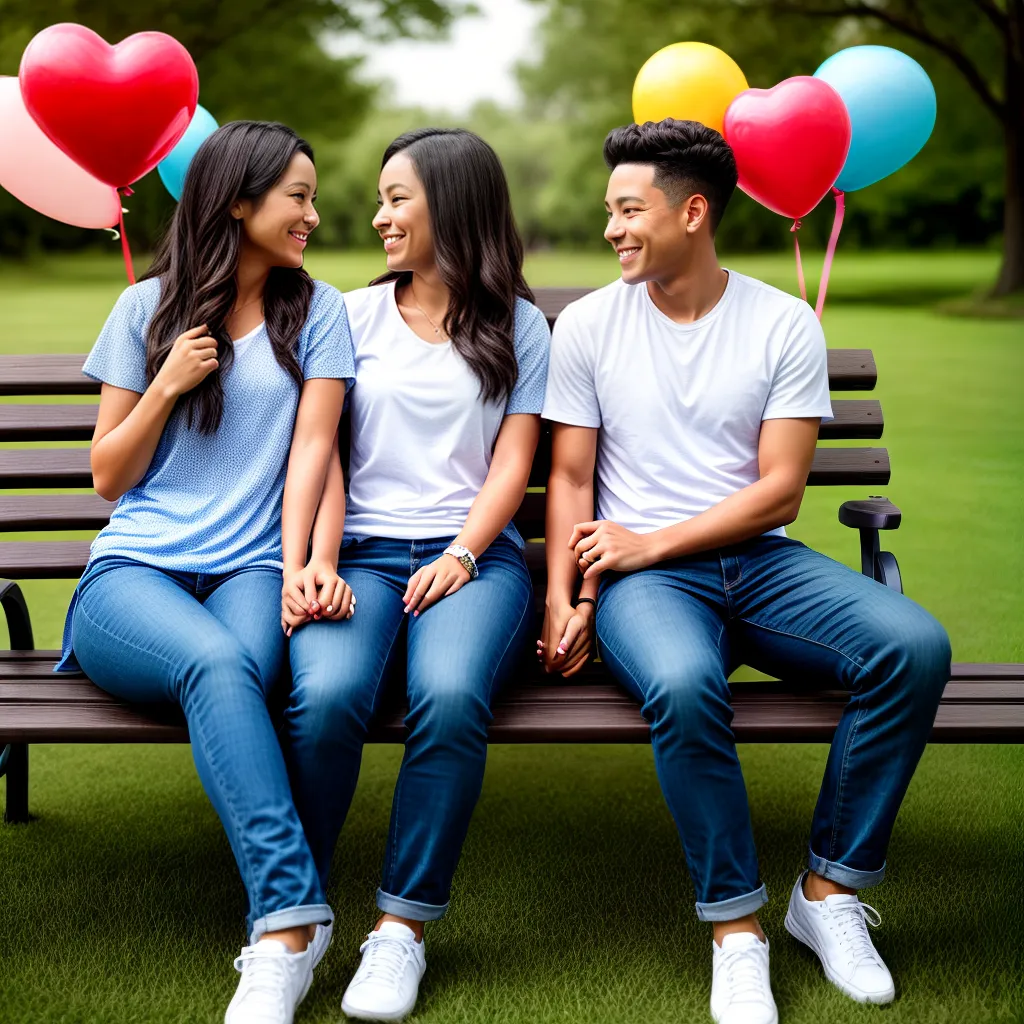 casal amor parque bancos baloes