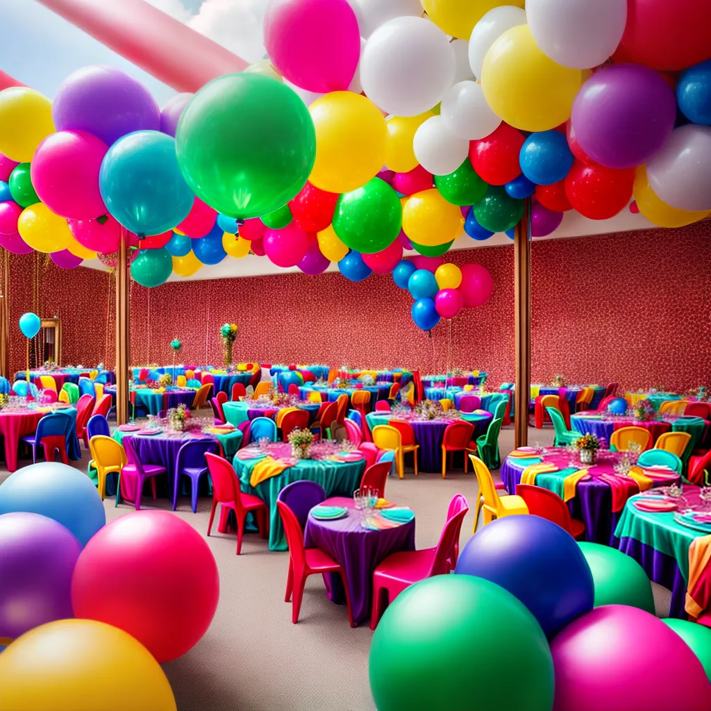 espaco decorado colorido festivo espaco decorado colorido festivo
