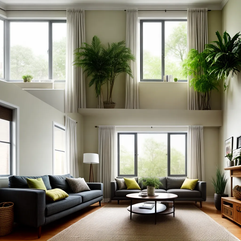 sala terrosa verde plantas natural