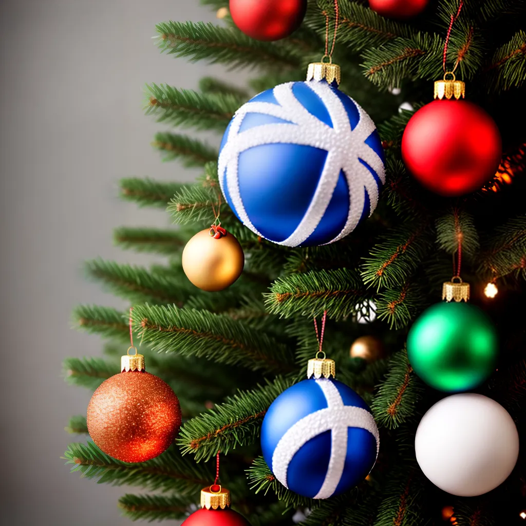 arvore natal esportes bolas estrela