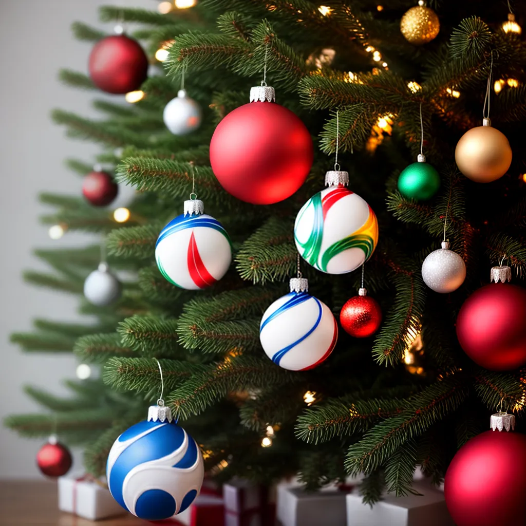 arvore natal esportes ornamentos 3