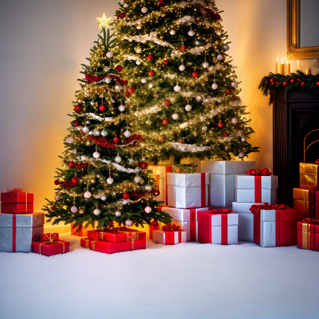 arvore natal encantadora luzes fadas