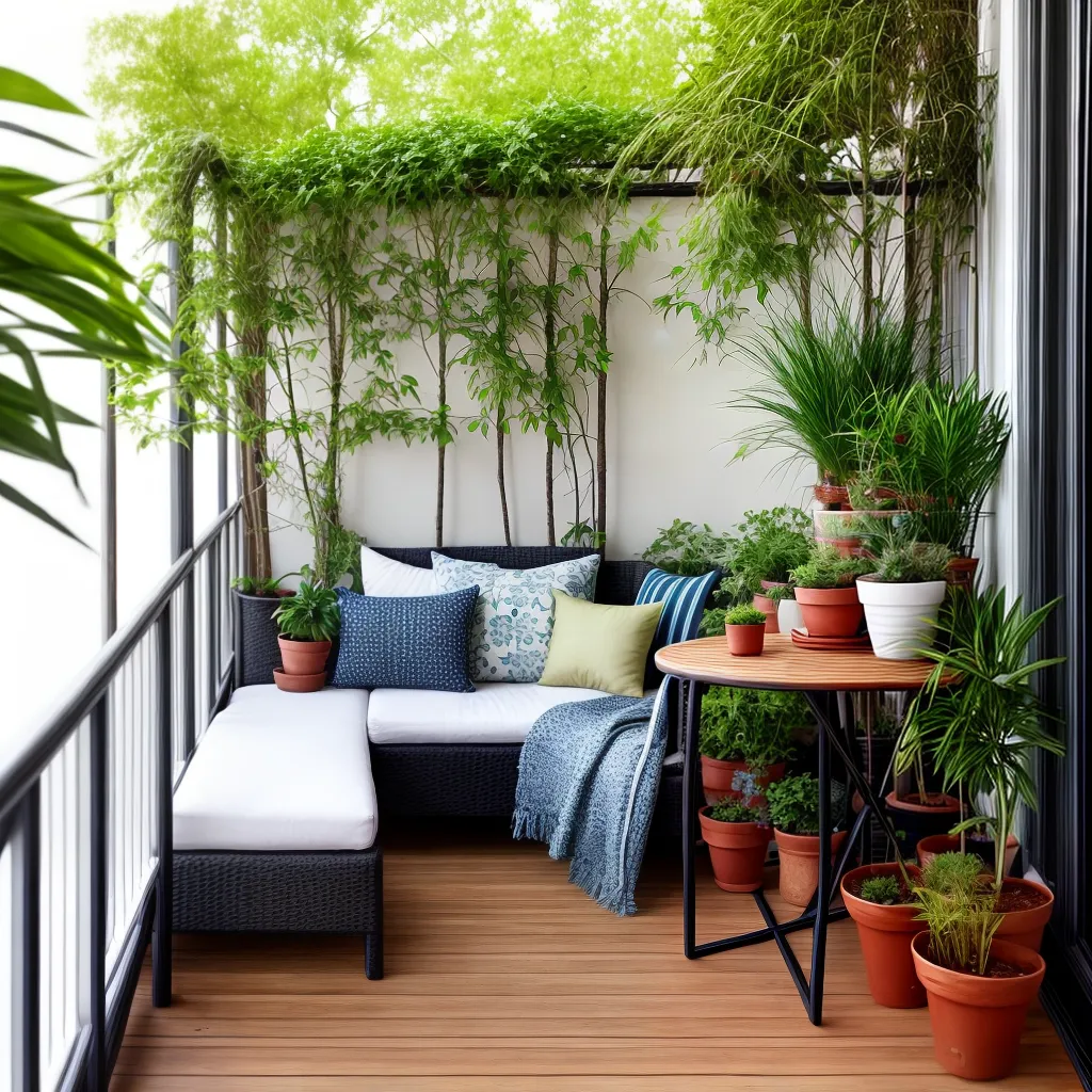 varanda apartamento verde luzes acolhedora