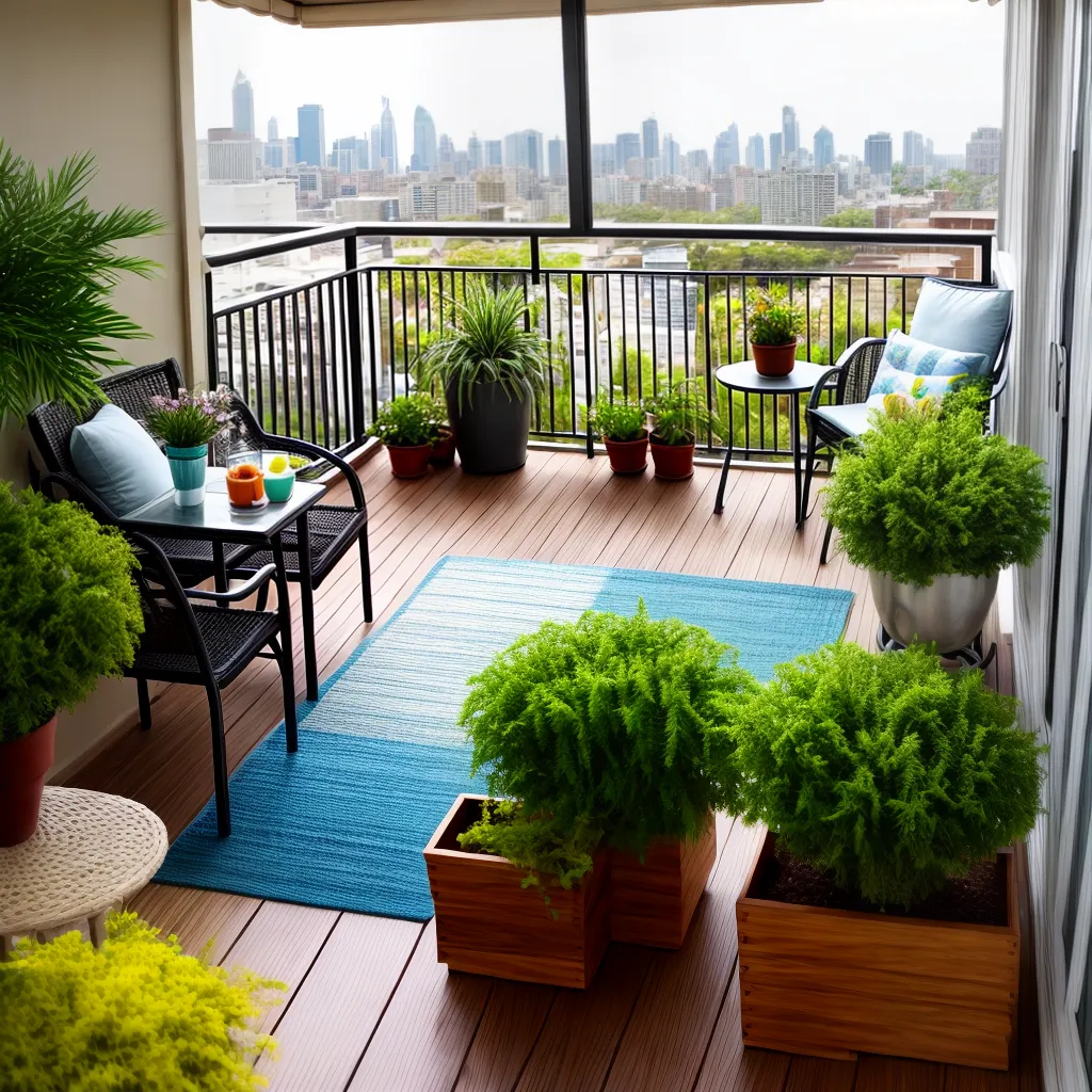 varanda apartamento plantas lounge cidade