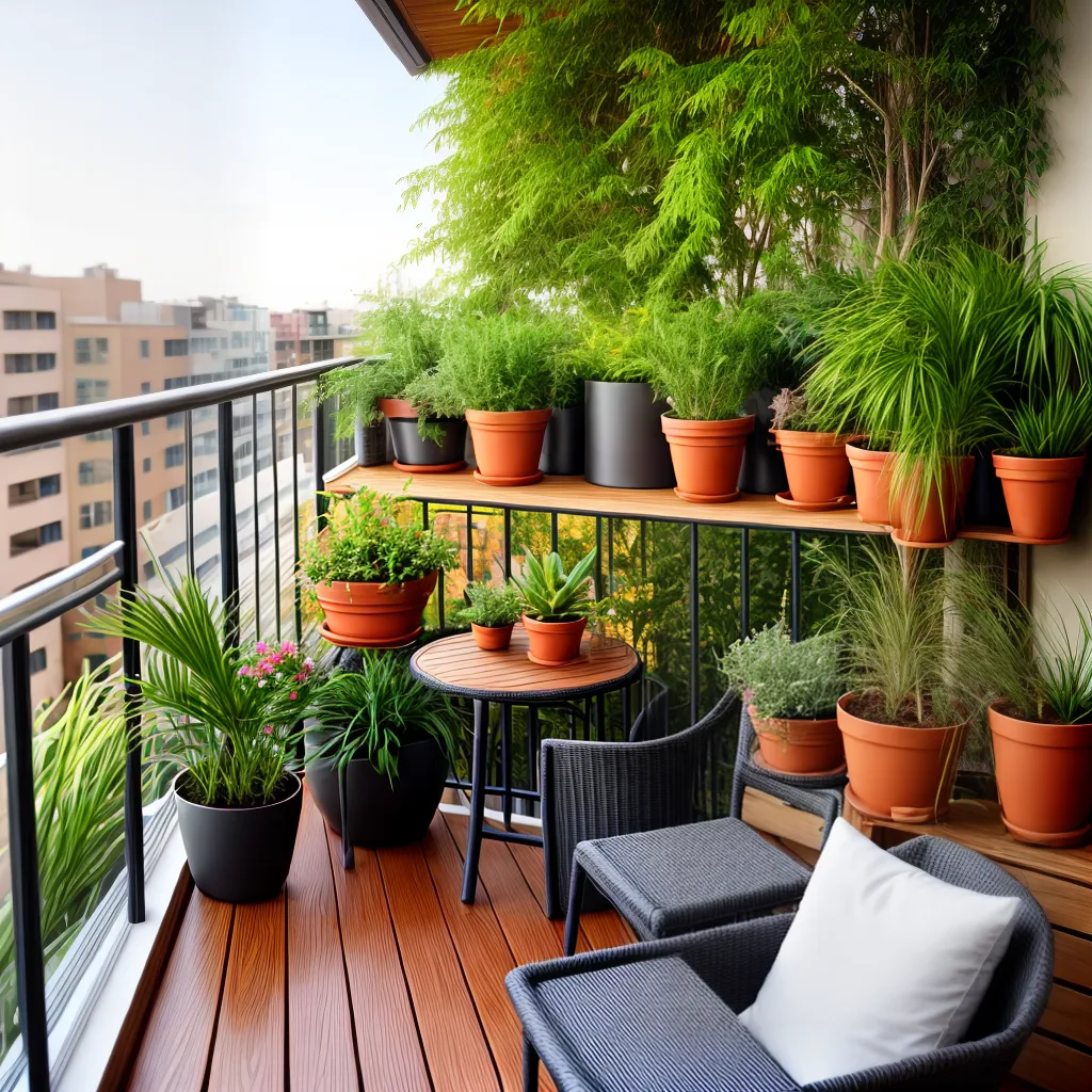 varanda apartamento plantas por do sol