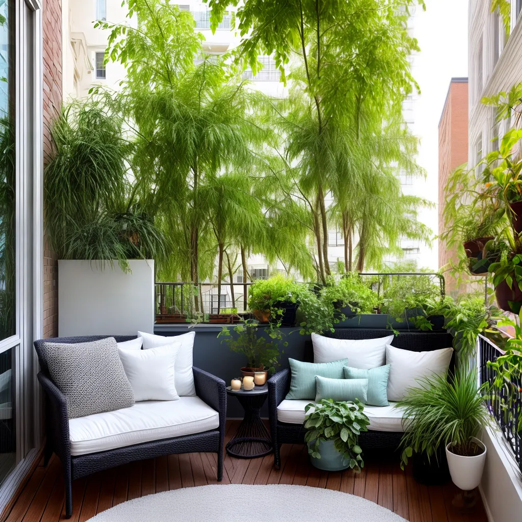 varanda apartamento oasis verde luzes